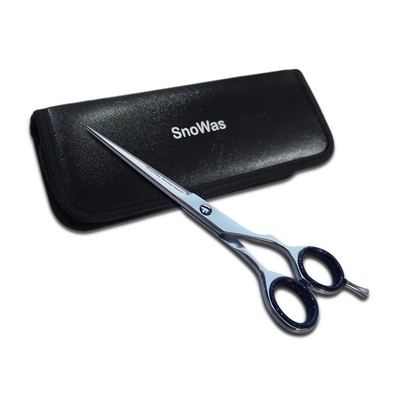 SnoWas - 1 x Hairdressing  6" Super Cut, Flat & Jaguar Barber Hair Scissors for Professional Hairdressers Barbers Stainless Steel Hair Cutting Shears - For Salon Barbers, Men, Women, Children and Adults